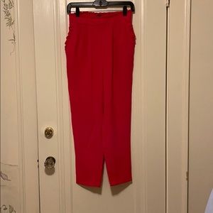 Zara Pink High Waist Ruffle Pants